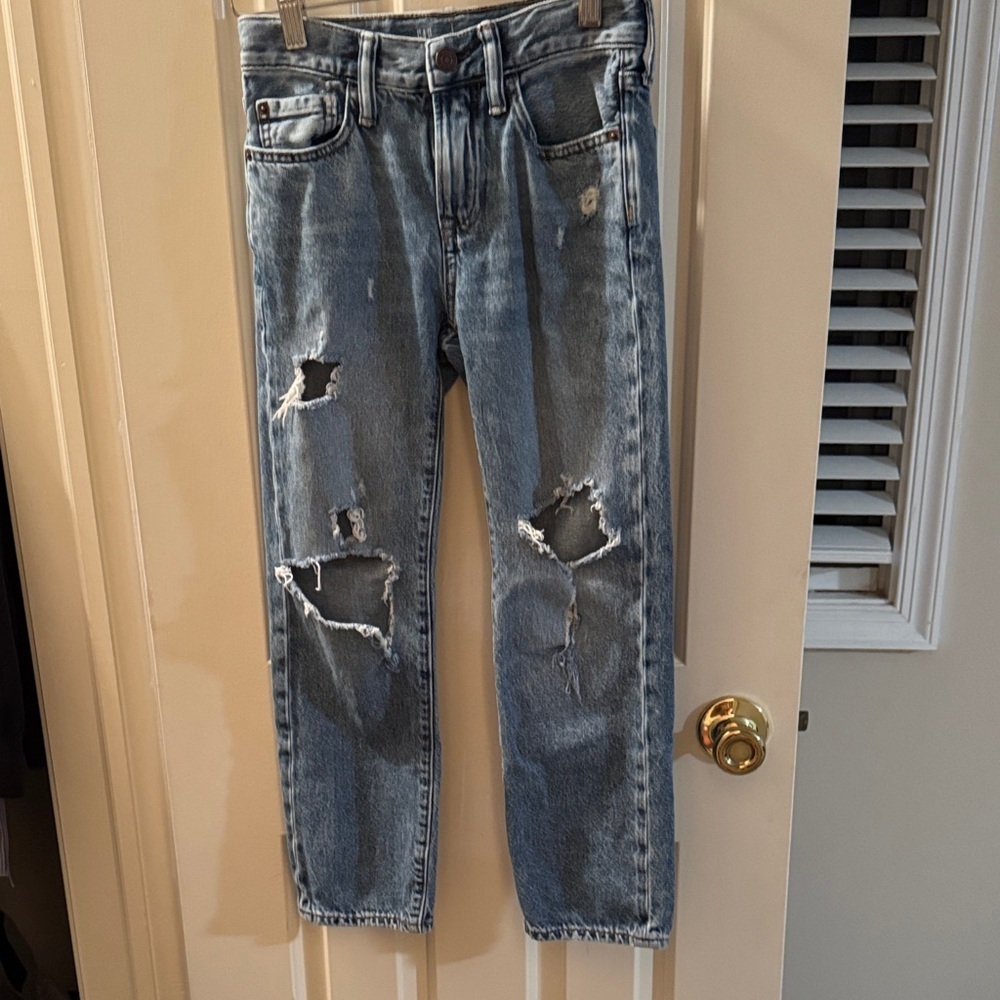 GAP Kids Distressed Blue Jeans